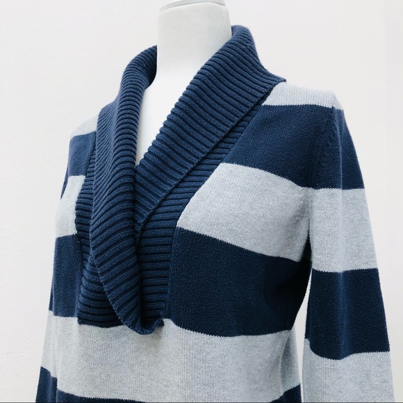 ⭐️Banana Republic⭐️Shawl Neck Stripes Sweater - Picture 2 of 8